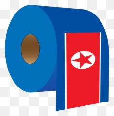 North Korea Flag Parody Clipart - Transparent Korean Cartoon png