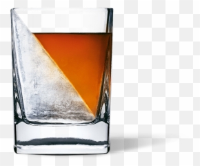 Whiskey Wedge - Slanted Ice Whiskey Glass Png,Whiskey Glass Png