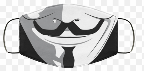 Anonymous Hero Guy Fawkes Smiling Mouth - Transparent Mask Png