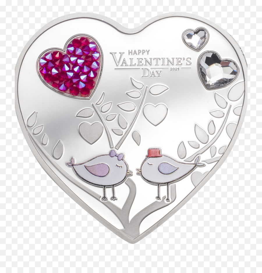 Day 2021 - Cook Island Heart Shaped Coin Png,Silver Heart Png