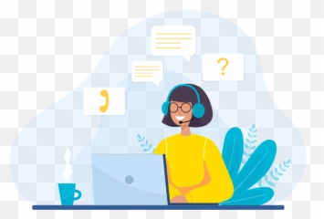 Contact Us - Illustration Svg png