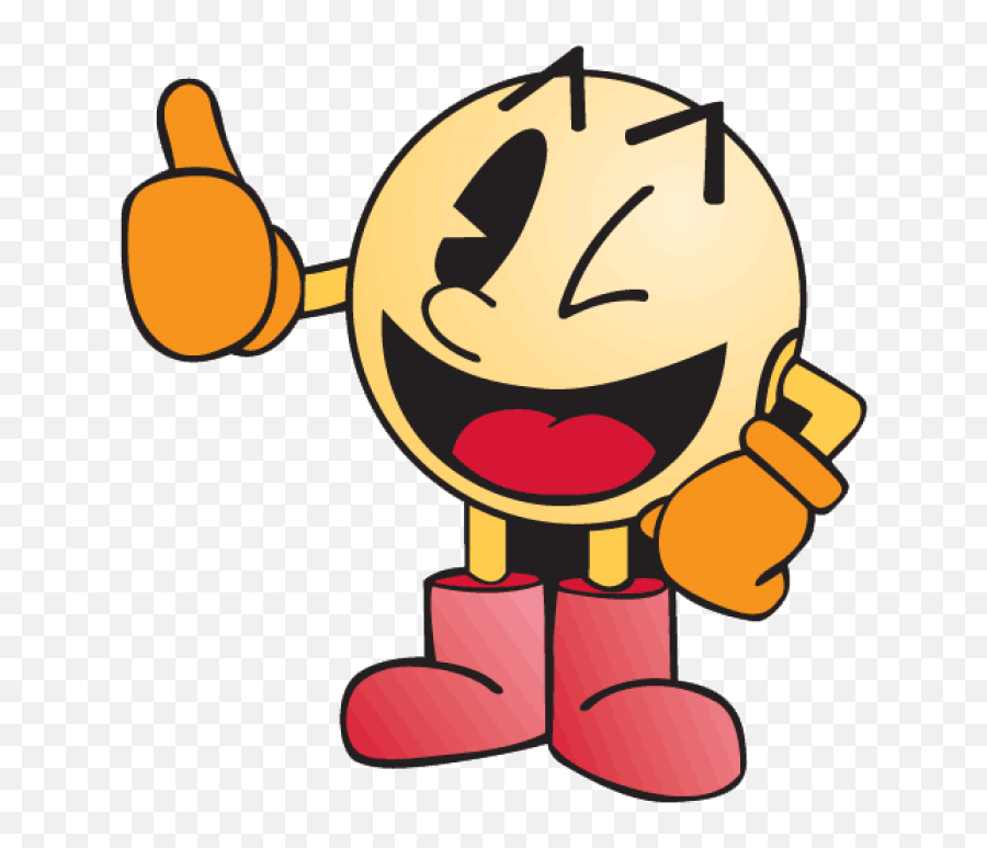 Thumbs Up Smiley Gif - Clipart Best Pacman Character Vector Png,Vault Boy Thumbs Up Png