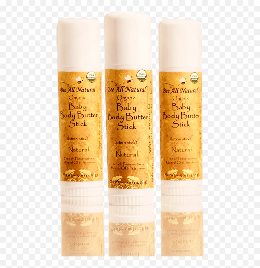 Download The Bee All Natural Baby Body - Hair Spray Png,Stick Of Butter Png