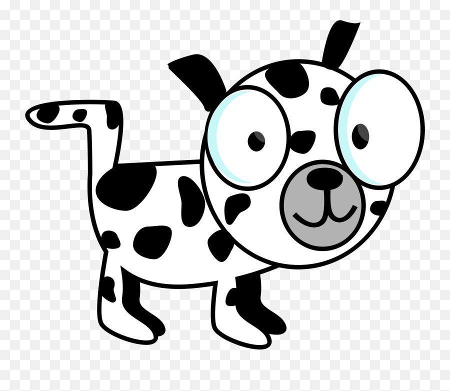 Animal With Big Eyes Png Clipart - Puppy Black And White Clipart Pet,Big Eyes Png