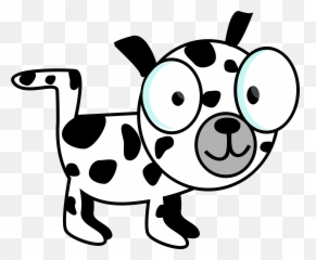 Animal With Big Eyes Png Clipart - Puppy Black And White Pet