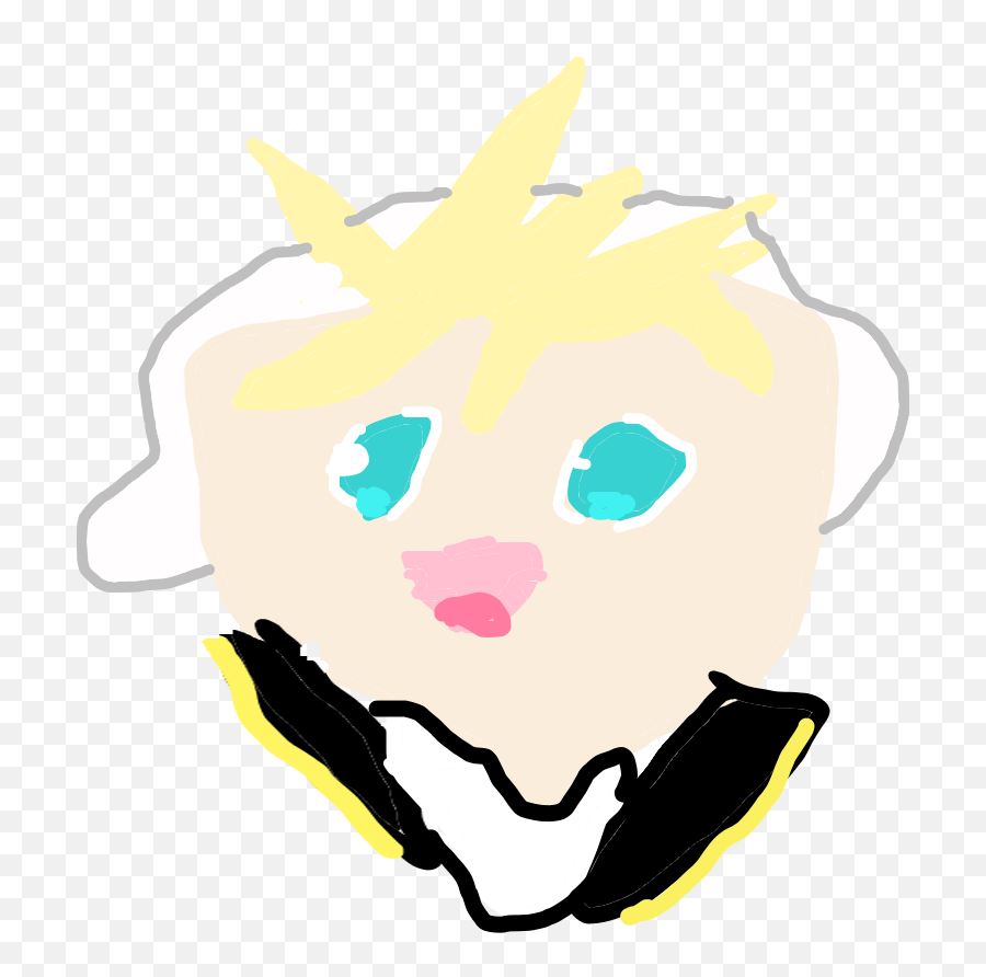 Ms Paint Kagamine Len Wip - Happy Png,Mspaint Transparent