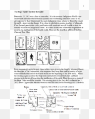 Hopi Prophecy And Tablets - Document png