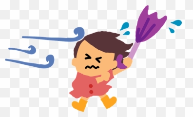 Strong Wind Typhoon Clipart - Happy png