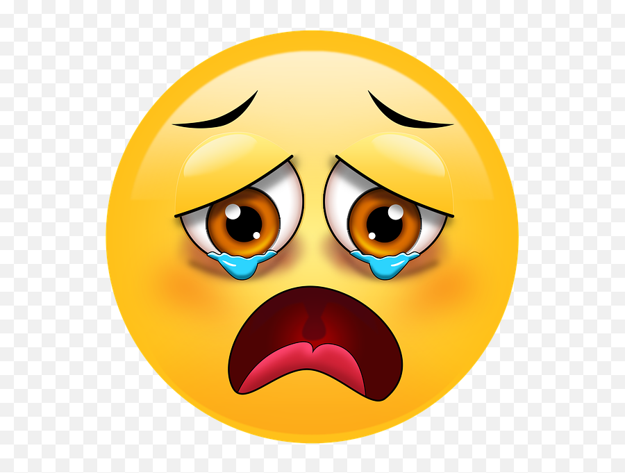 Sad Emoji Emoticon Crying - Rone Wali Dp Sad Png,Sad Smiley Icon