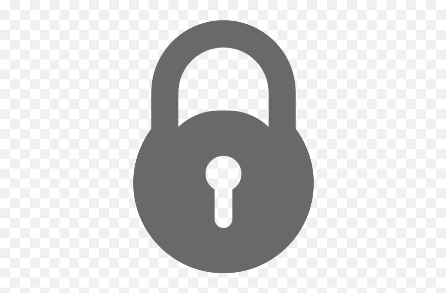 Dim Gray Lock Icon - Free Dim Gray Lock Icons Lock Icon Black Png,Folder With Lock Icon