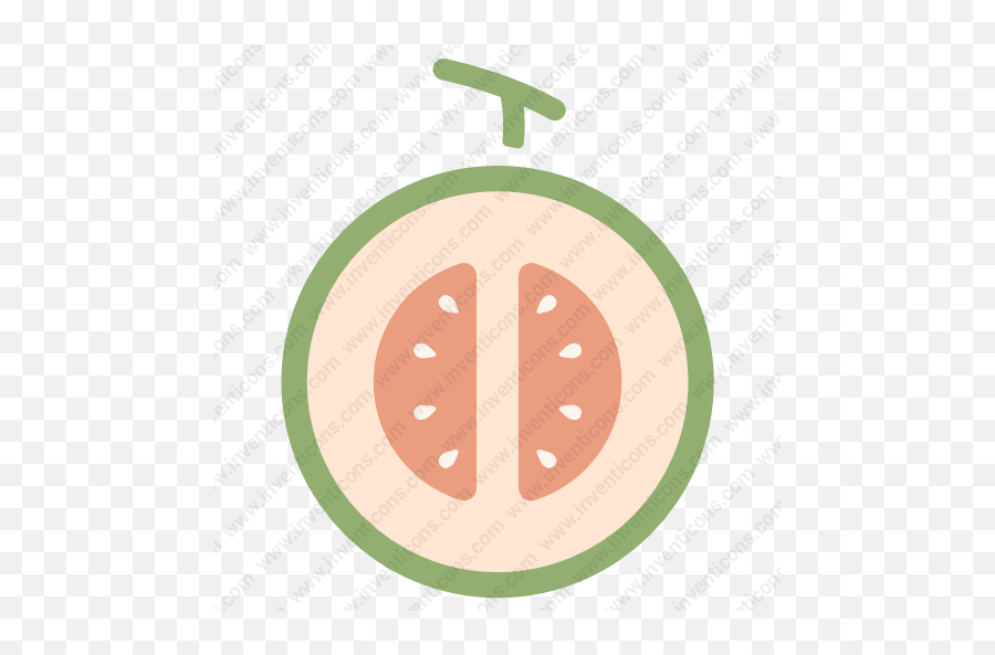 Download Cantaloupe Vector Icon Inventicons - Sign Png,Cantaloupe Png