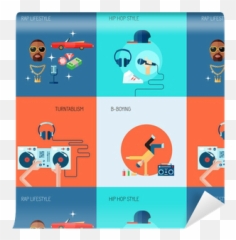 Rap Music Icons Set Flat Wallpaper U2022 Pixers - We live to change Music png
