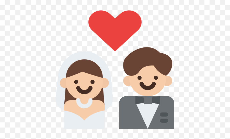 Bride And Groom Free Vector Icons Designed By Iconixar - Happy Png,Bridal Mask Icon
