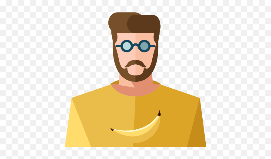 Hipster Man Icon - Free Flat Icons Vol 2 Png,Hipster Icon