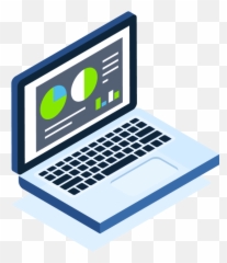 Bear Analytics - Laptop Computer Icon Vector png