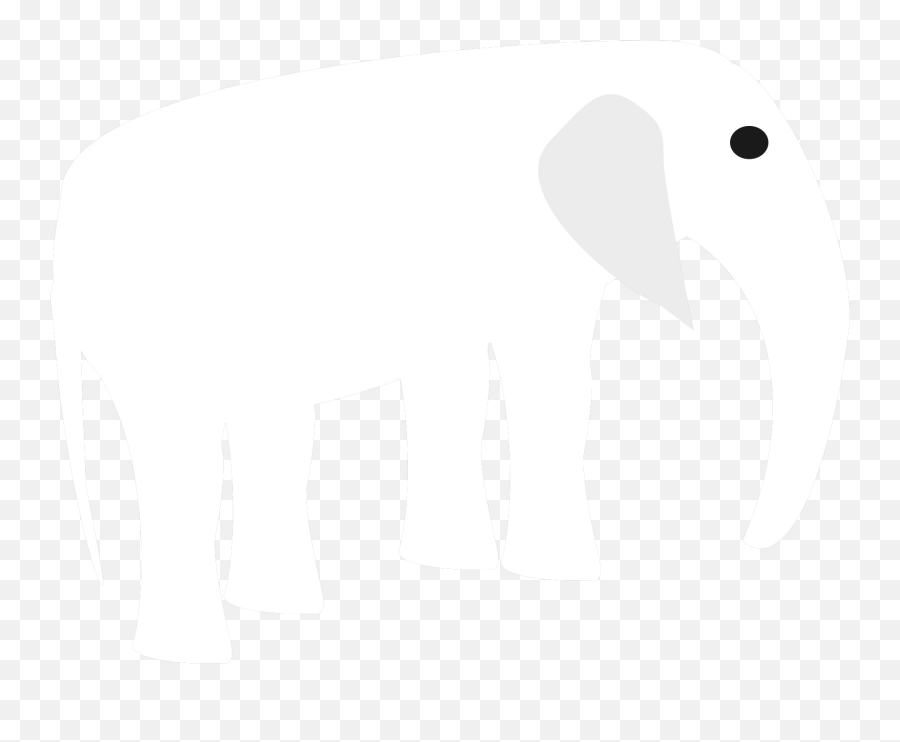 Black U0026 White Elephant Png Clipart Image 22 - Free White Elephant Black Background,Elephant Png