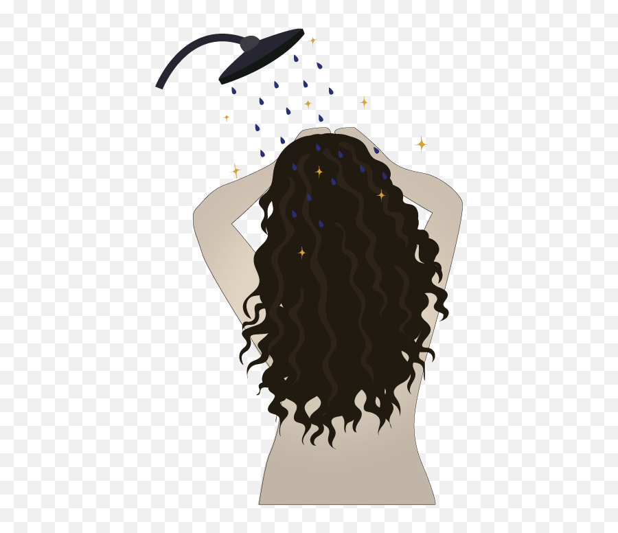 Wash Day Routine For Curly Wavy Hair - Hair Wash Day Art Png,Wavy Png -  free transparent png images 
