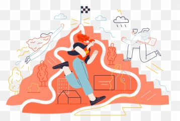 Career Advancement Icon - Download in Glyph Style Obstacle Course png