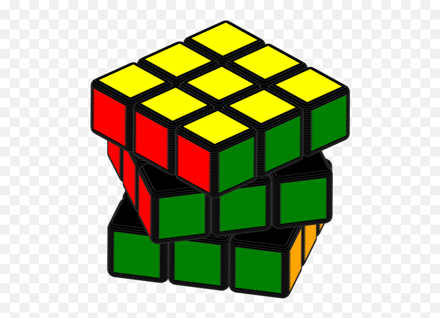 Animated Rubiku0027s Cube - Openclipart Rubix Cube Emoji Transparent Background Png,Rubik Icon