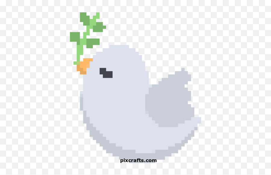Dove - Printable Pixel Art Pansy Pixel Art Png,Dove Transparent