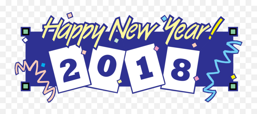 Free Happy New Year Clip Art 2018 - New Year Logo 2018 Png New Year 2018 Transparent Banner,New Year 2018 Png