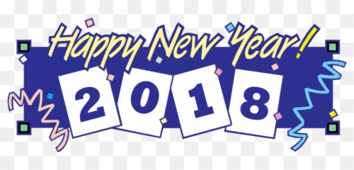 Free Happy New Year Clip Art 2018 - New Year Logo 2018 Png New Year 2018 Transparent Banner,New Year 2018 Png