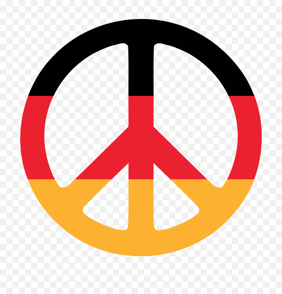 Germany Peace Symbol Flag 3 Scallywag Peacesymbol - German Down Steal This Album Png,German Flag Transparent
