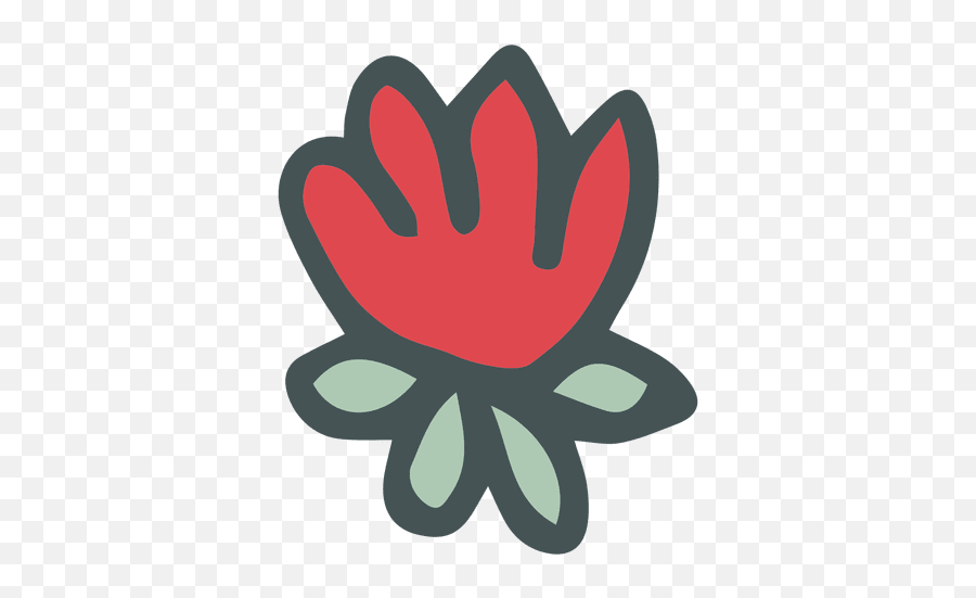 Poinsettia Hand Drawn Cartoon Icon 5 - Transparent Png U0026 Svg Sign,Poinsettia Png