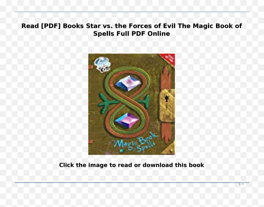 Read Pdf Books Star Vs The Forces Of Evil Magic Book - Magic Book Of Spells Png,Magic Book Png
