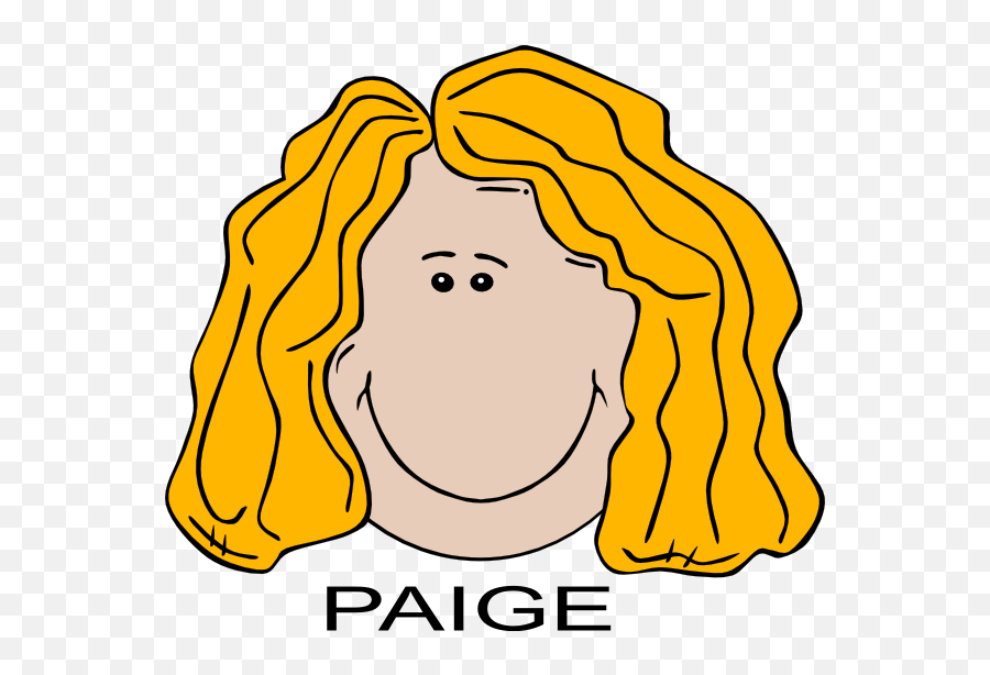 Paige Png - Cartoon Boy With Long Blonde Hair,Paige Png