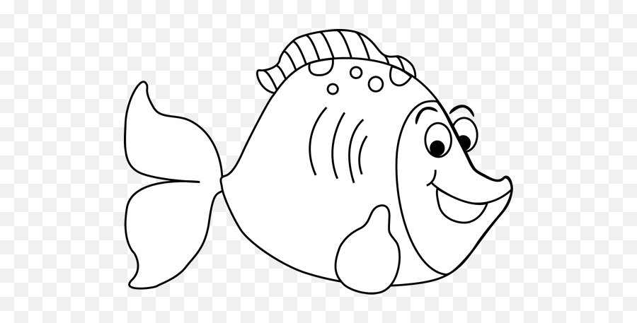 Sea Life Png Black And White Transparent - Sea Clipart Black Background,Fish Clipart Png