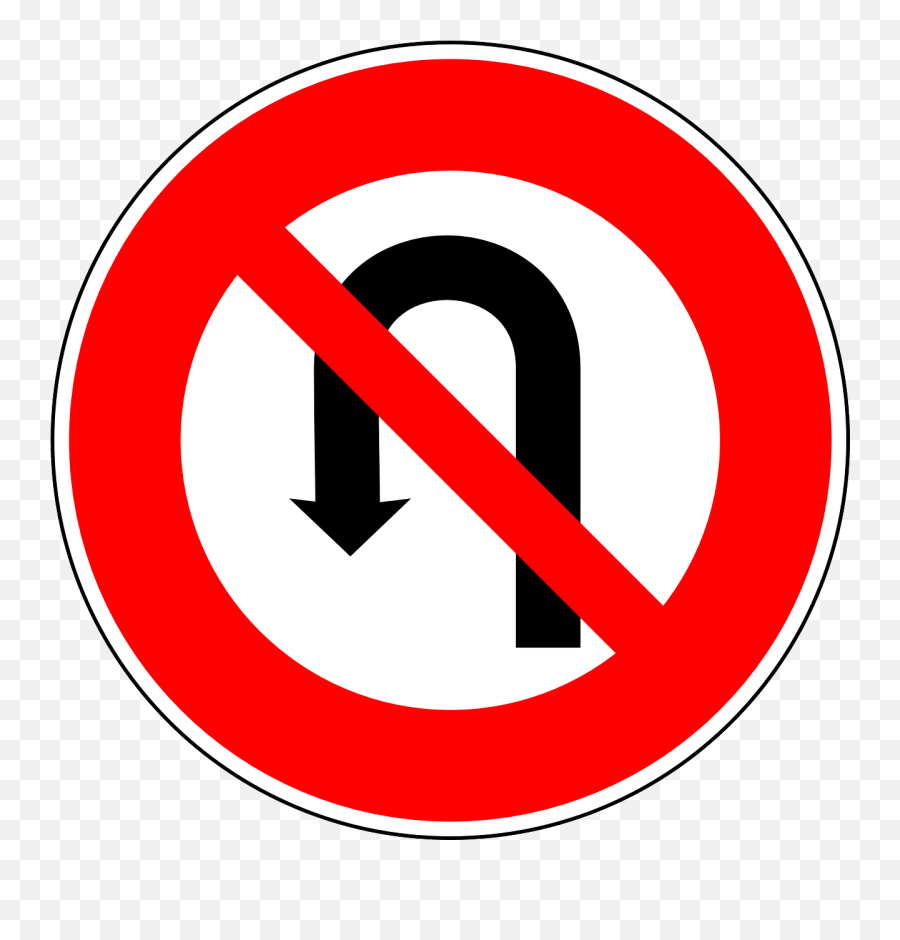 No U - No U Turn Traffic Signal Png,And Sign Png