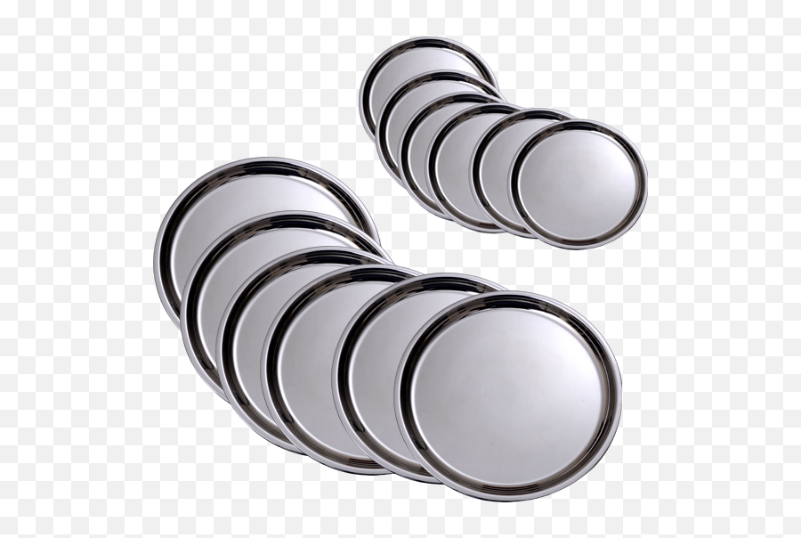 Stainless Steel Nashta Set - Transparent Steel Plate Png,Metal Plate Png