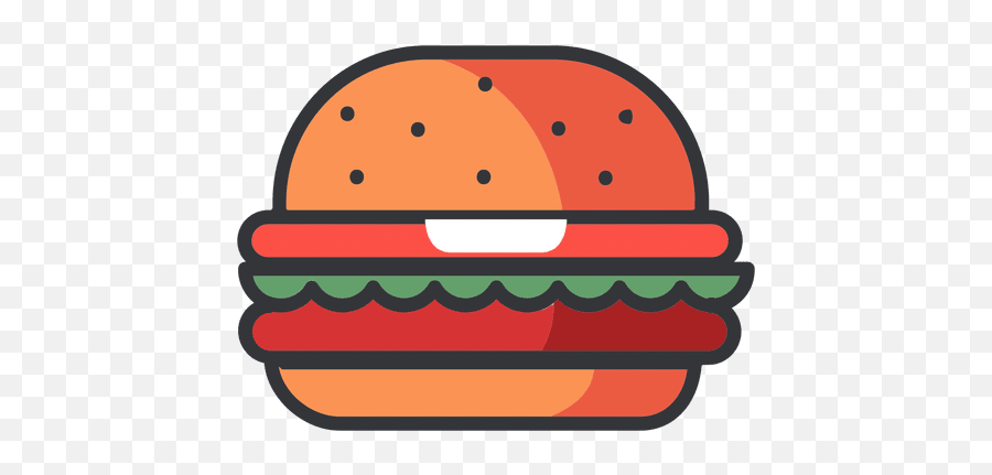 Fast Food Hamburger Flat Icon - Icon Hamburger Png,Hamburger Transparent