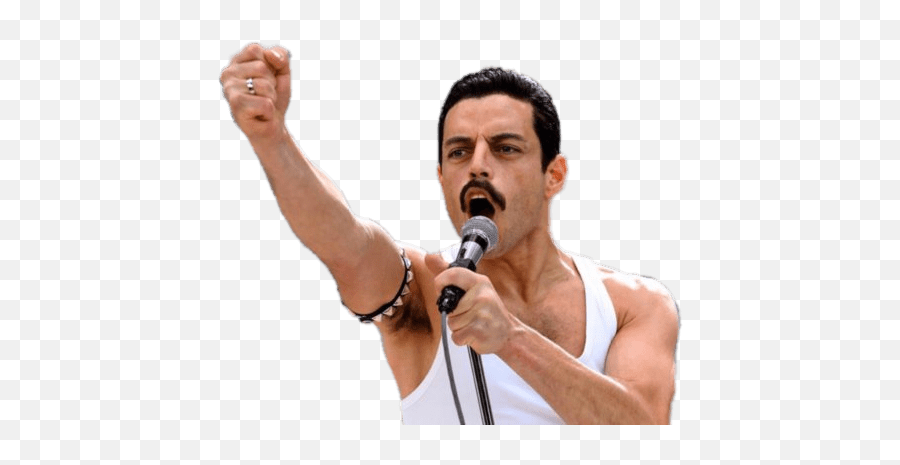 Rami Malek As Freddie Mercury - Freddie Mercury Transparent Background Png,Mercury Png