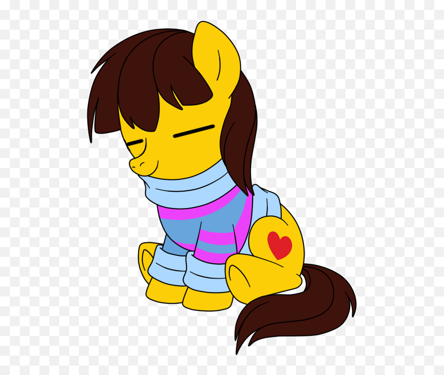 Download Ambiguous Gender Artist - My Little Pony Undertale Frisk As A My Little Pony Png,Frisk Png