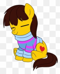 Download Ambiguous Gender Artist - My Little Pony Undertale Frisk As A My Little Pony Png,Frisk Png
