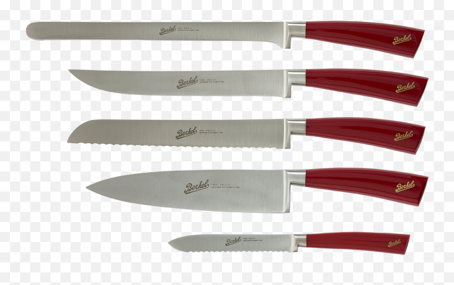 5 Knives - Chef Knife Set Png,Kitchen Knife Png
