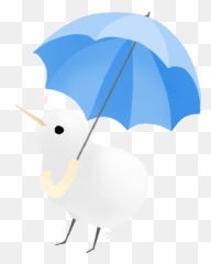 Albino Kiwi Holding A Umbrella Pokécharms - Umbrella Png,Kiwi Bird Png