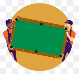 Moving Pool Tables - College Dudes Help Move png