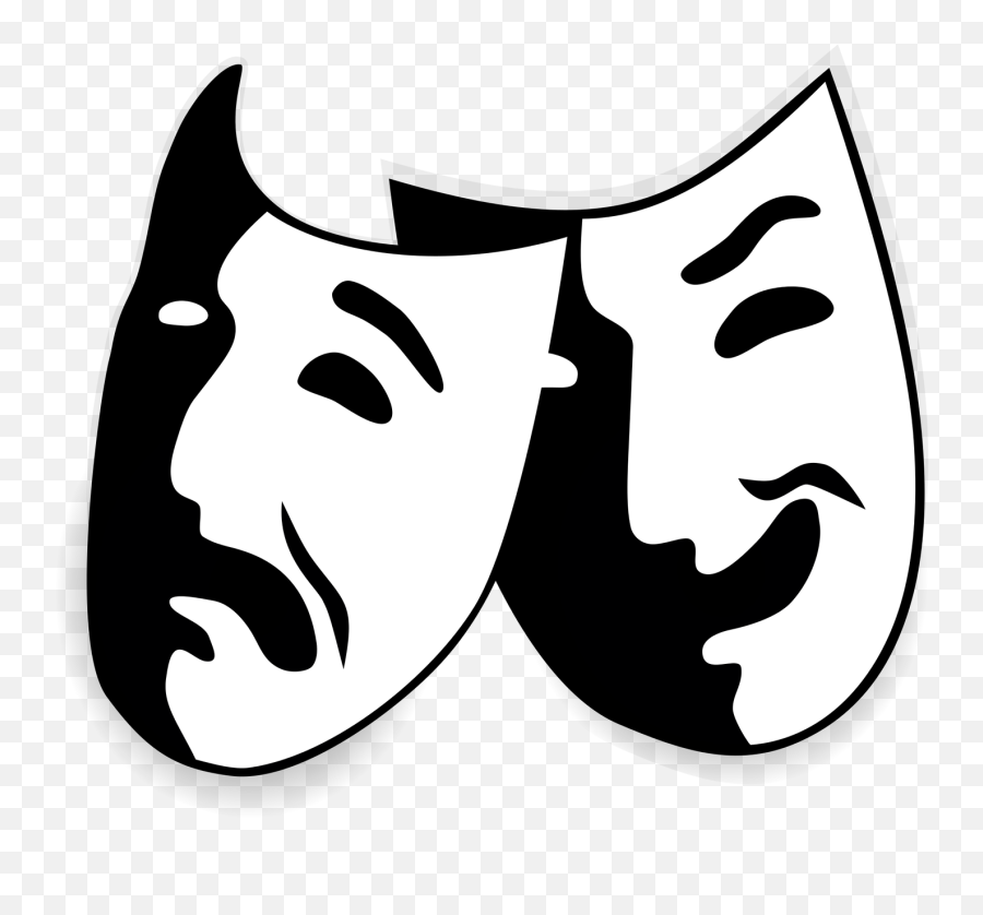 Comedy And Tragedy Masks Png - Drama Masks No Background,Masks Png