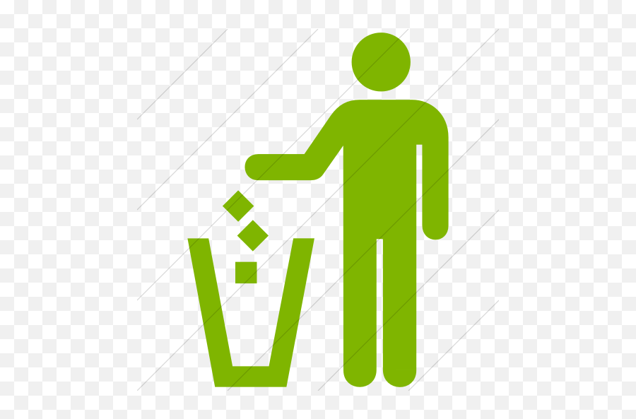 Disposal Icon - Green Trash Icon Png,Litter Png