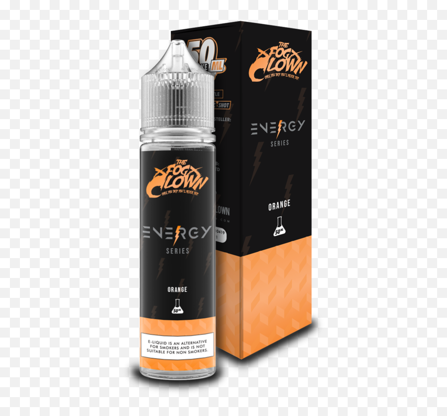 Energy Series Orange By The Fog Clown - 50ml Electronic Cigarette Png,Clown Hair Png