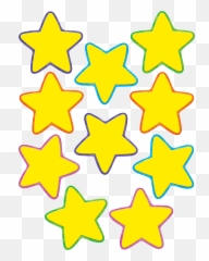 Yellow Stars Accents - Printable Page Of png