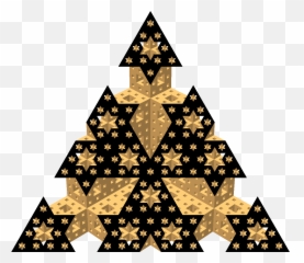 Menger Sponge Diagonal Section 41 - Triangle png
