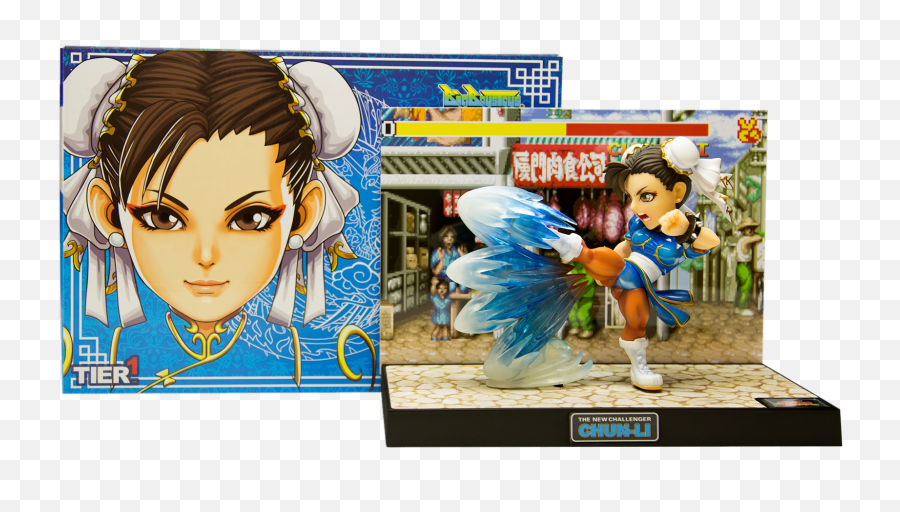 Street Fighter Chun - Li Diorama Statue Gamestop Cartoon Png,Chun Li Png