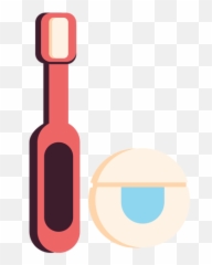 Toothbrush Floss Colorful Icon - Transparent PNG u0026 SVG Glass Bottle
