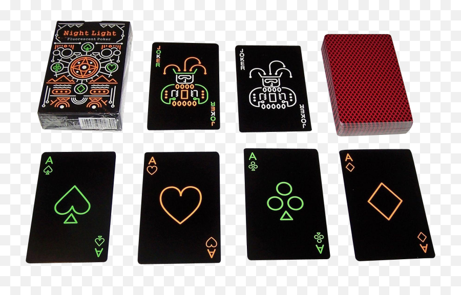 Vip Apple China U201cnight Light Fluorescent Pokeru201d Playing - Night Light Fluorescent Poker Png,Card Suit Png