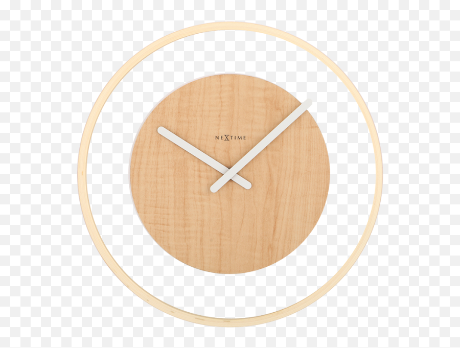 Nextime Wood Loop Wall Clock Clipart - Full Size Clipart Plywood Png,Grandfather Clock Png