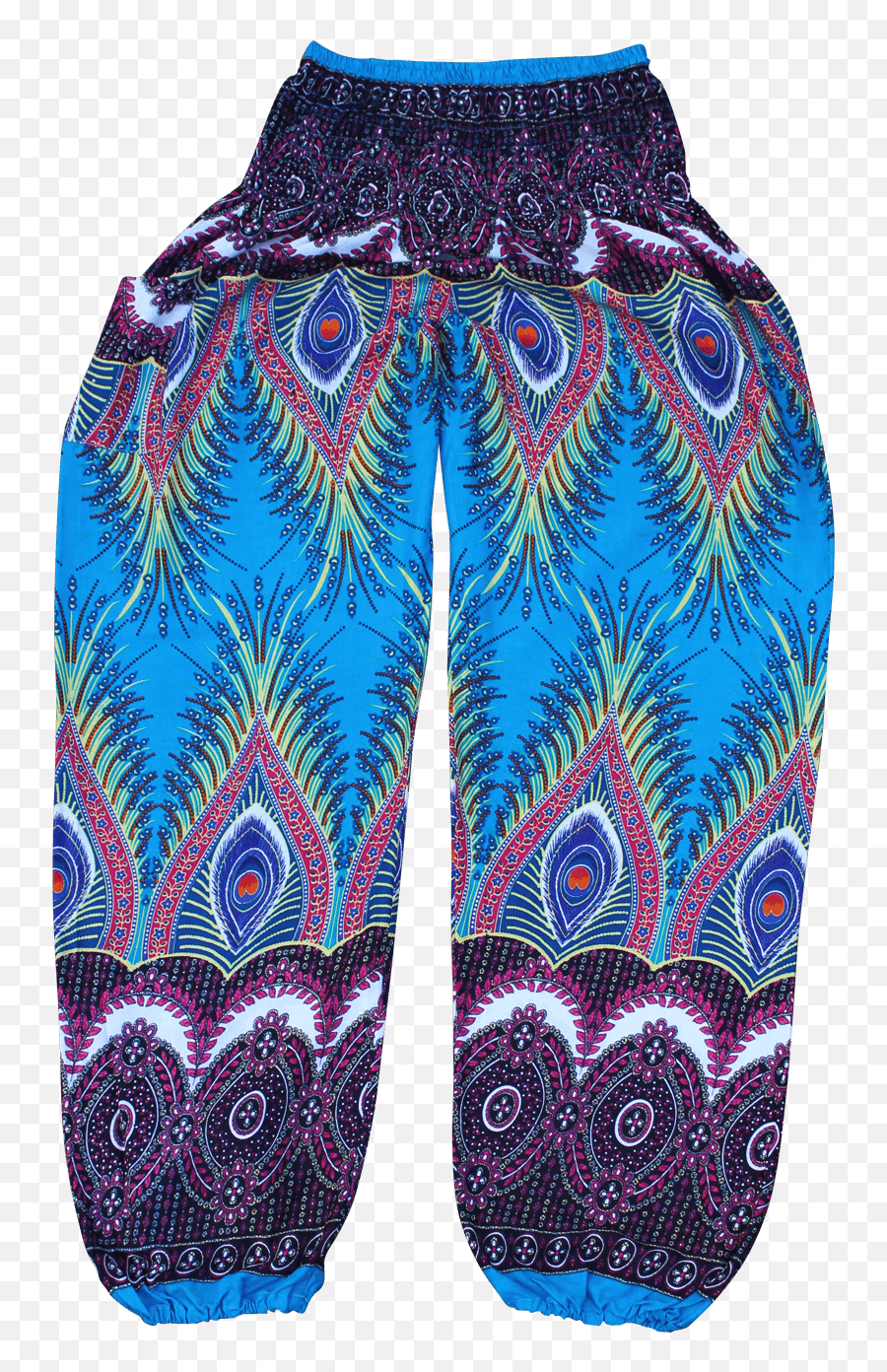 Blue Flare Harem Pants Bohemian Island - Pattern Png,Blue Flare Png